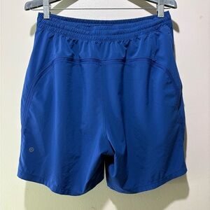 Lululemon Men’s Shorts L Blue Workout Athleisure Sportswear Pace Breaker
